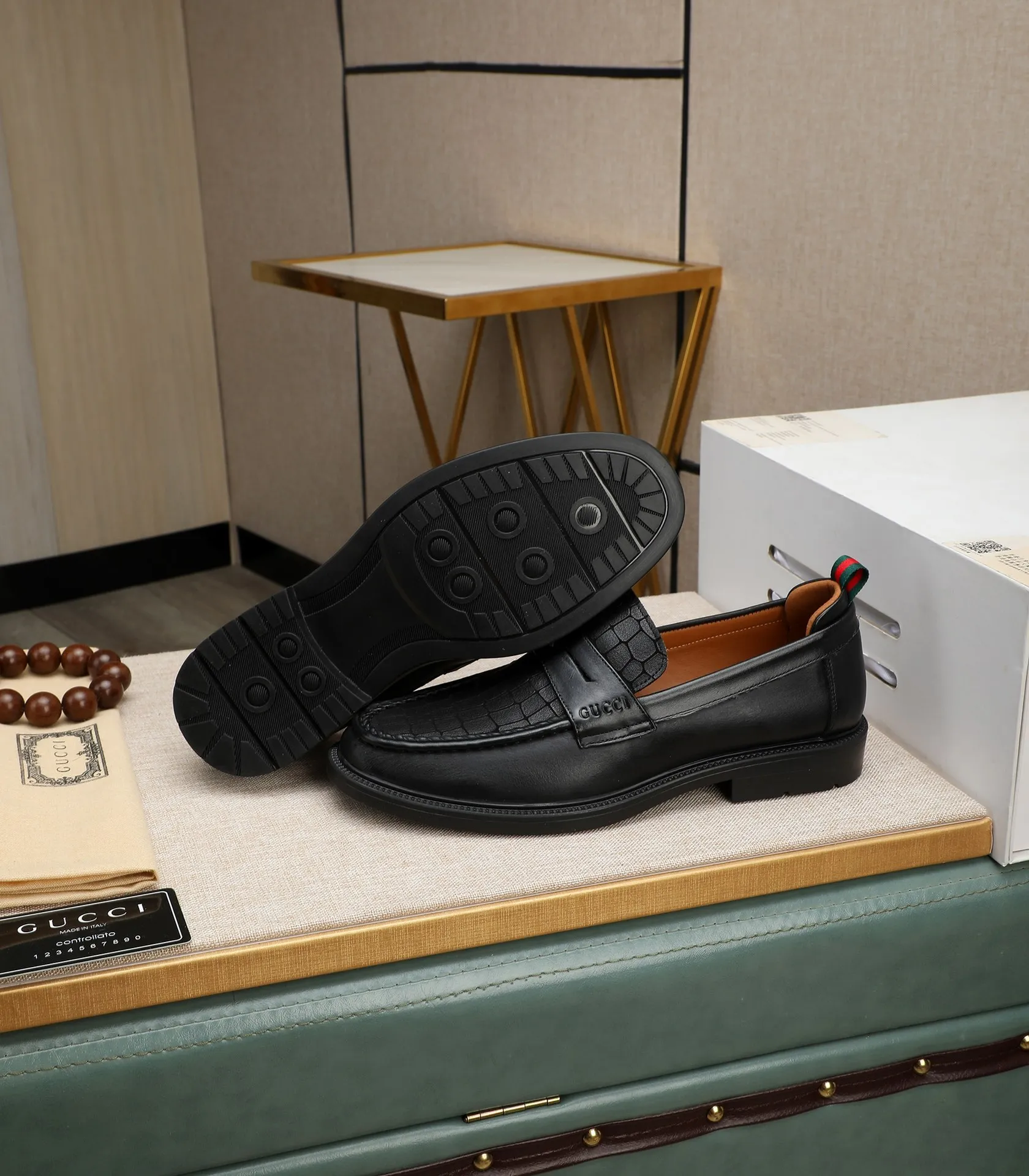 Men's men's shoes💰500📛📛Original (water-dyed cow lining) Gucci GUCCI official website formal shoes🌀 Italian🇮🇹imported cowhide➕top imported water-dyed cowhide lining💋Finely handmade original bottom, the real thing looks better when photographed in person Standard size 38-44